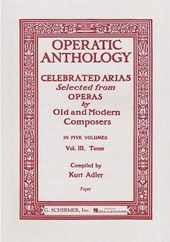 Celebrated opera arias for tenor (Adler)